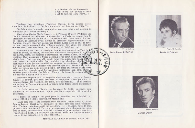 Les programmes de Théatre de l\